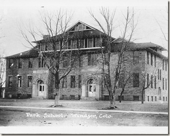 The original Windsor High School photo courtesy of Rachel Kline of the Windsor-Severance Historical Society.