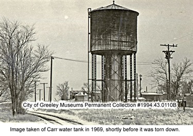 Carr Water Tank 1969