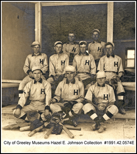 Hudson Baseball Team: Some names of gentlemen on the team:Grover Kearns, John Kearns, Merl Fish, Billy Young, and Dick Culverwell