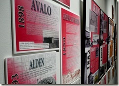 Panels from the Ghost Towns and Boom Towns exhibit at the City of Greeley Museum, downtown Greeley