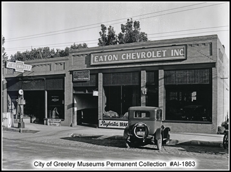 Image - 1926 - Eaton Chevrolet; City of Greeley Museums Permanent Collection AI-1863