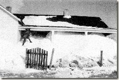 House buried in snow